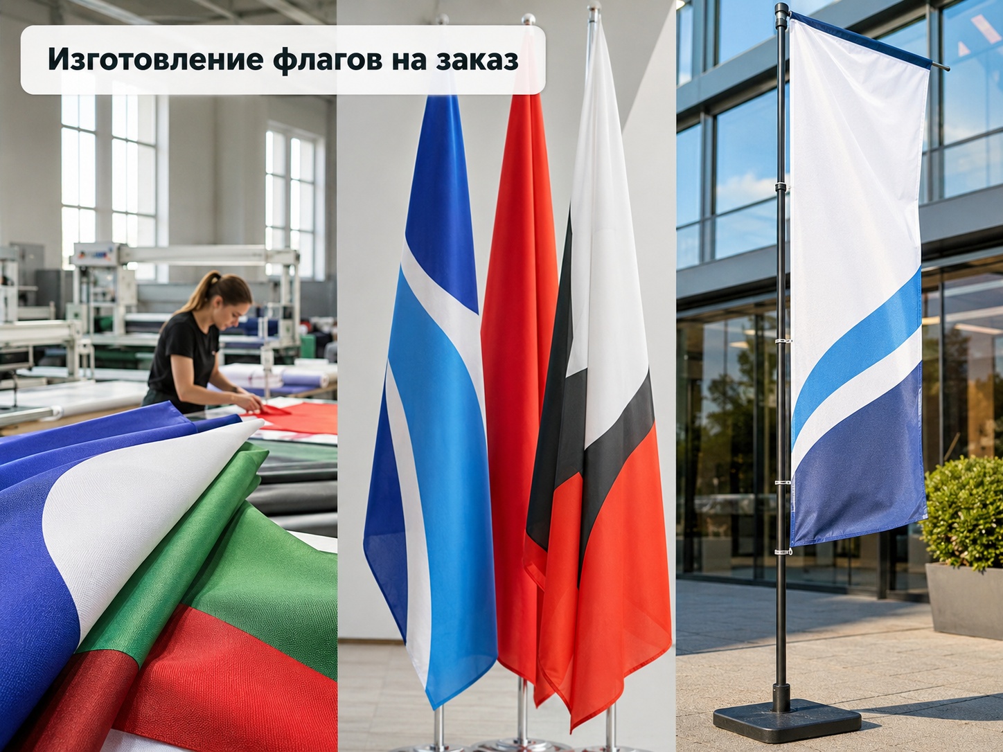изготовление флагов на заказ и производство флагов с печатью